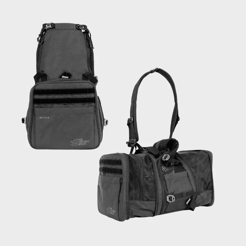 SAC DE TRANSPORT 2-EN-1 POUR CHIEN - SAC AVION CONVERTIBLE EN SAC À DOS * SKY PACK