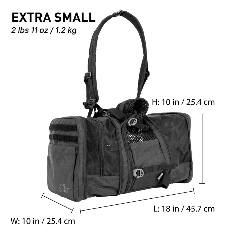 SAC DE TRANSPORT 2-EN-1 POUR CHIEN - SAC AVION CONVERTIBLE EN SAC À DOS * SKY PACK
