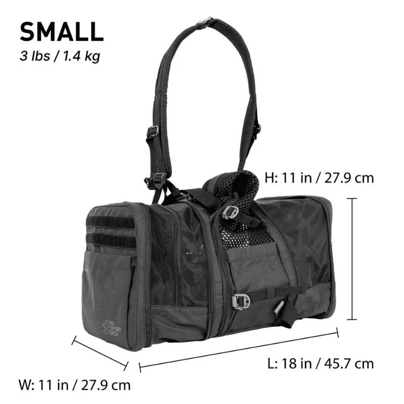 SAC DE TRANSPORT 2-EN-1 POUR CHIEN - SAC AVION CONVERTIBLE EN SAC À DOS * SKY PACK