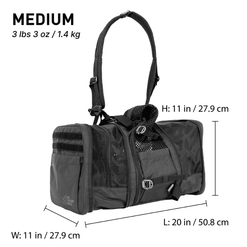SAC DE TRANSPORT 2-EN-1 POUR CHIEN - SAC AVION CONVERTIBLE EN SAC À DOS * SKY PACK