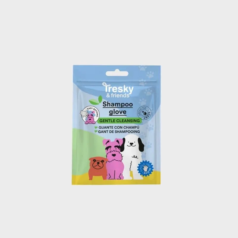 GANT SHAMPOING TOUT-EN-UN USAGE UNIQUE - POUR CHIEN