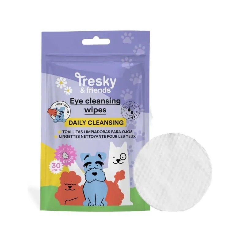 LINGETTES NETTOYANTES POUR LES YEUX - POUR CHIEN