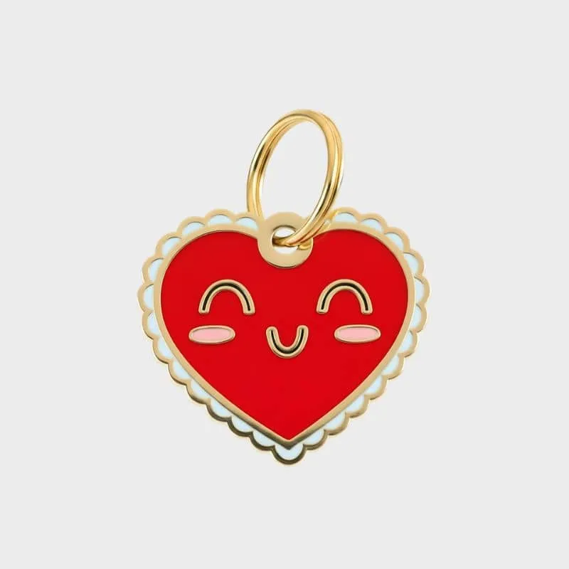 MÉDAILLE POUR CHIEN AVEC QR CODE AU DOS - MY HEART DOG ♥️