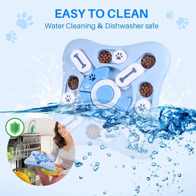 Jouet Puzzle Interactif pour Chien Plateau à Friandises