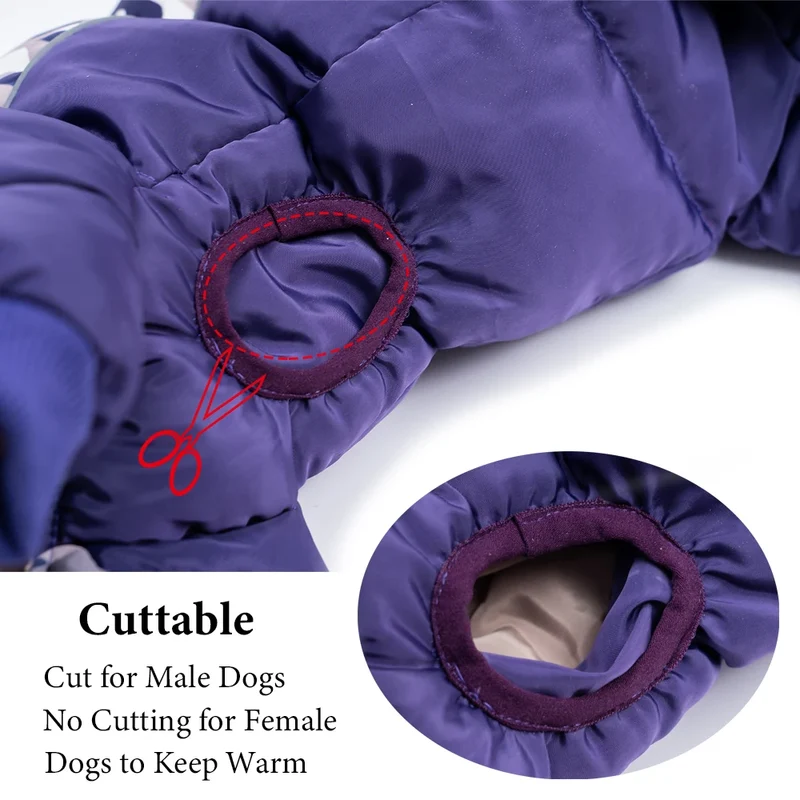 Manteau Imperméable Combinaison de Neige Chaude Chien Moyen
