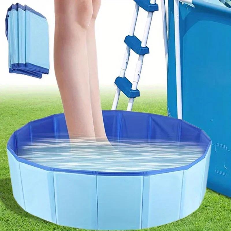 Piscine pour Chien Pliable 50 cm Bassin Anti-Sable