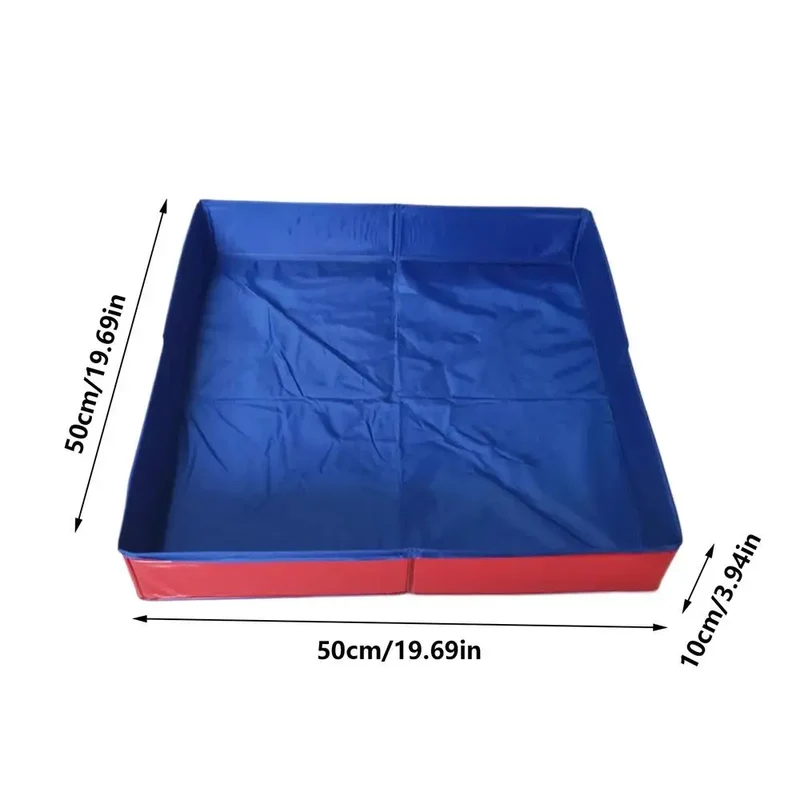 Piscine pour Chien Carrée 50 cm Bac de Lavage