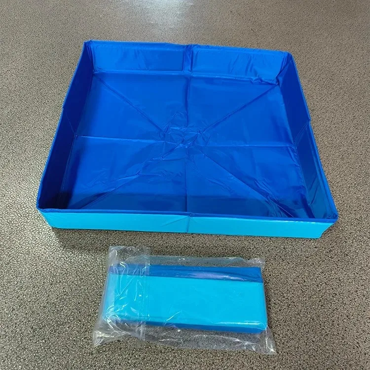 Piscine pour Chien Baignoire Pliable PVC 80 cm