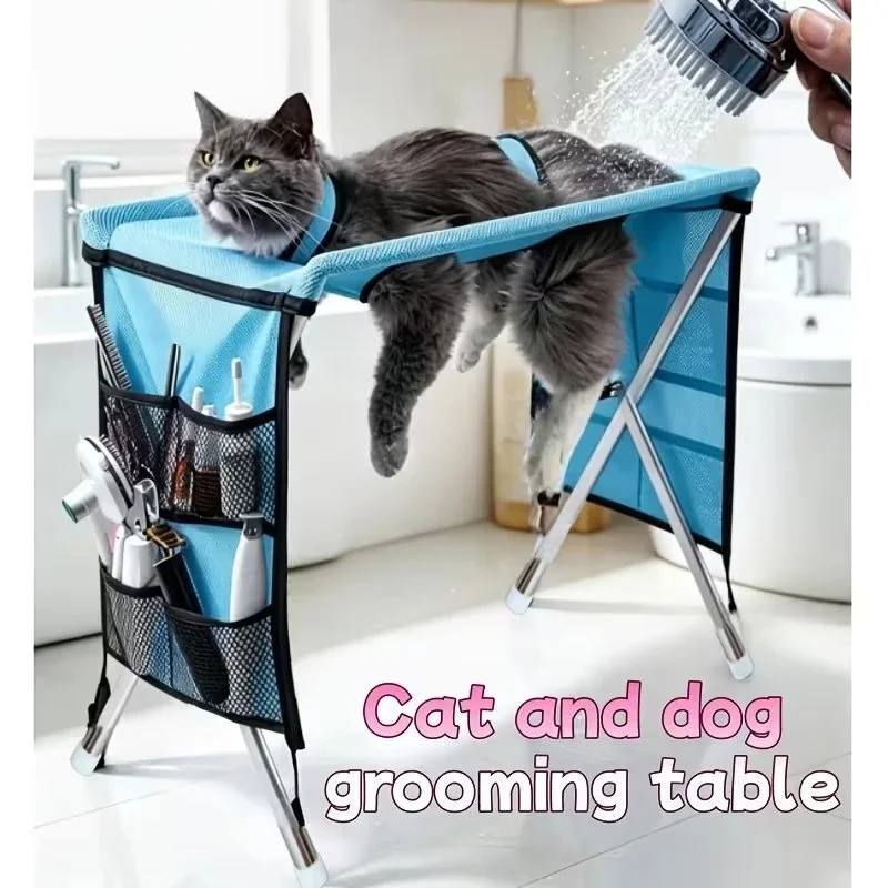 Table de Toilettage Pliable Hamac Petit Chien et Chat