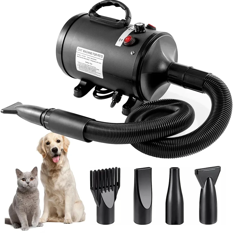 Souffleur de Toilettage Sèche-Poil 2800 W Air Chaud Réglable