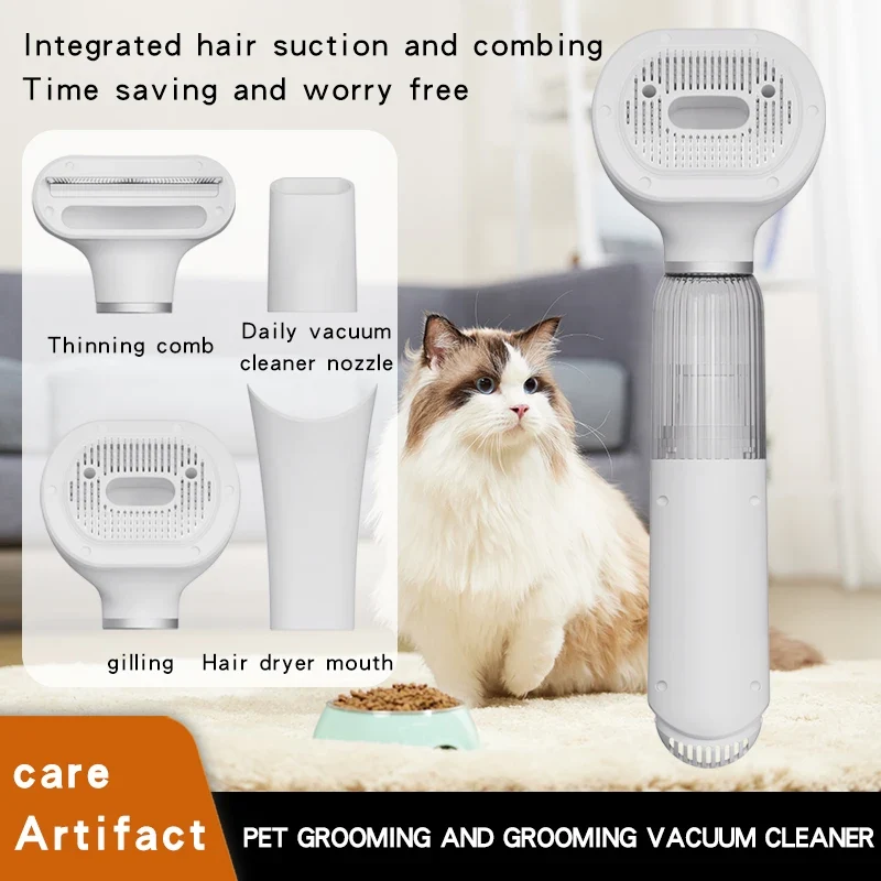 Brosse Chien Soufflante 4 en 1, Séchage Air Frais