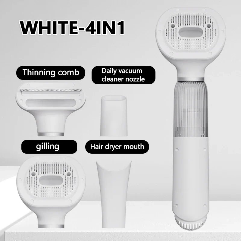 Brosse Chien Soufflante 4 en 1, Séchage Air Frais
