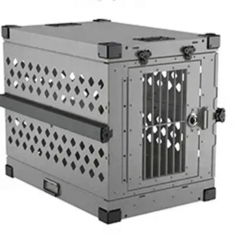 Caisse de Transport Chien Aluminium Pliable 61 à 143 cm