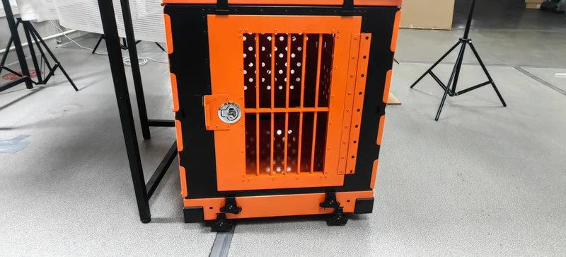 Caisse de Transport Chien Aluminium Pliable 61 à 143 cm