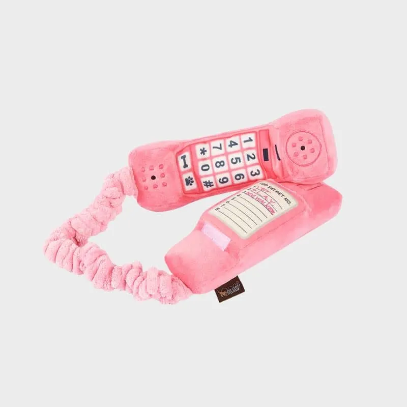 PELUCHE POUR CHIEN - TÉLÉPHONE ROSE ☎️