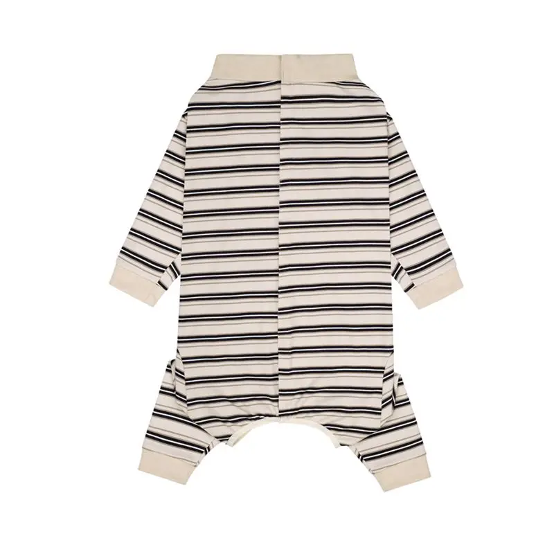 Pyjama pour Chien Rayé Combinaison Intégrale Grand Chien
