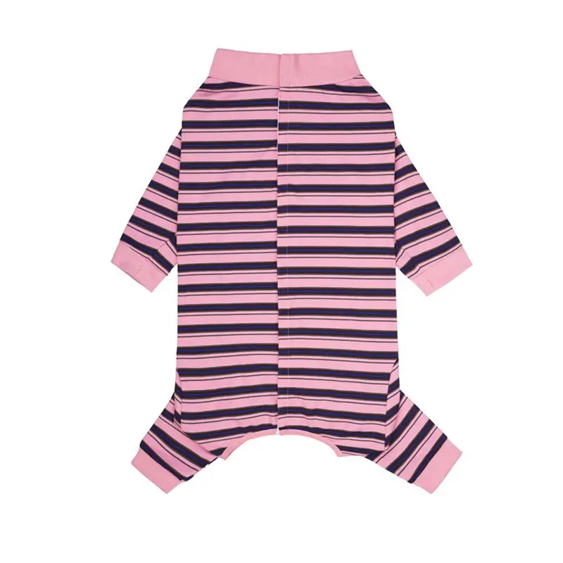Pyjama pour Chien Rayé Combinaison Intégrale Grand Chien