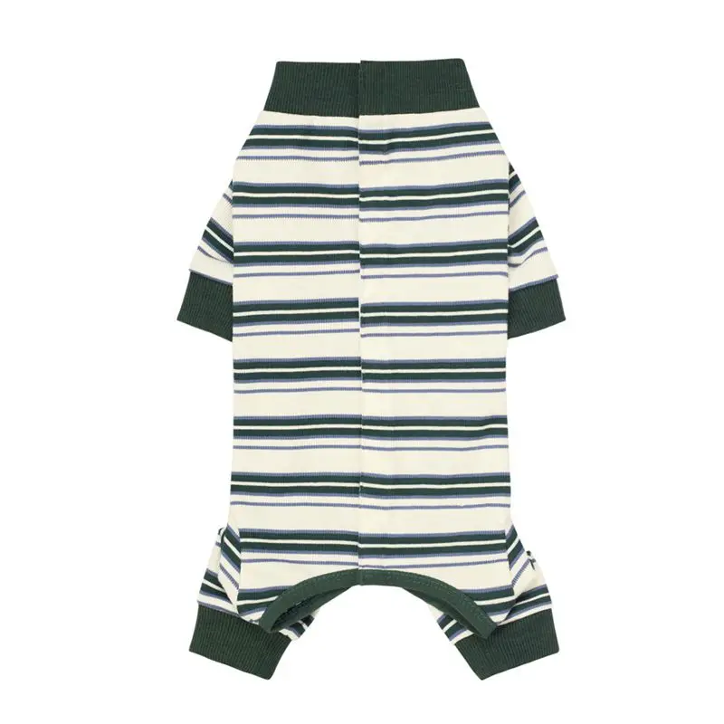 Pyjama pour Chien Rayé Combinaison Intégrale Grand Chien