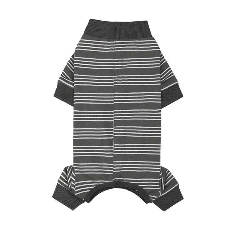 Pyjama pour Chien Rayé Combinaison Intégrale Grand Chien