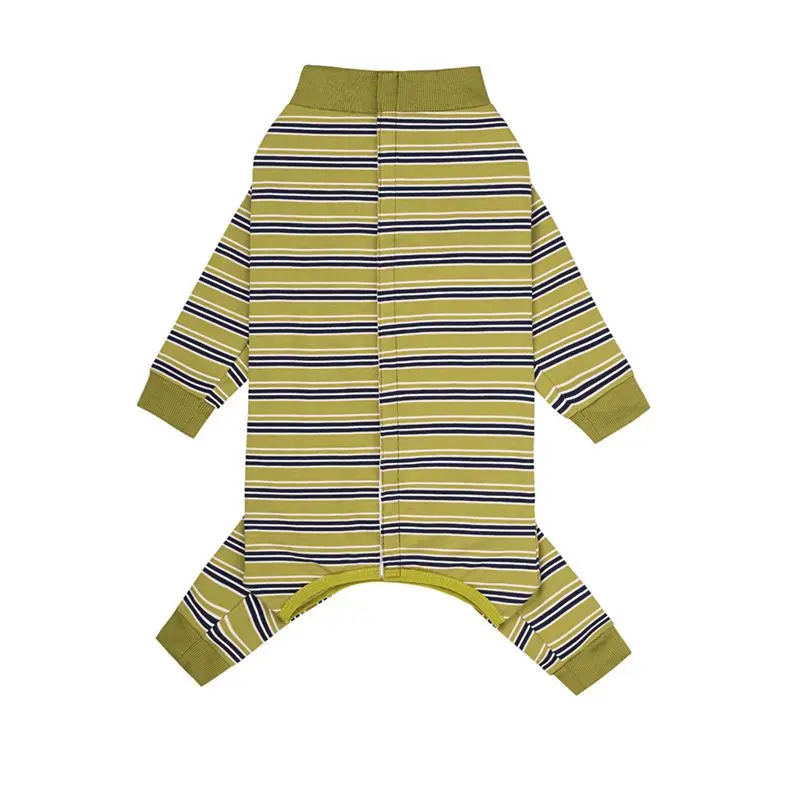 Pyjama pour Chien Rayé Combinaison Intégrale Grand Chien