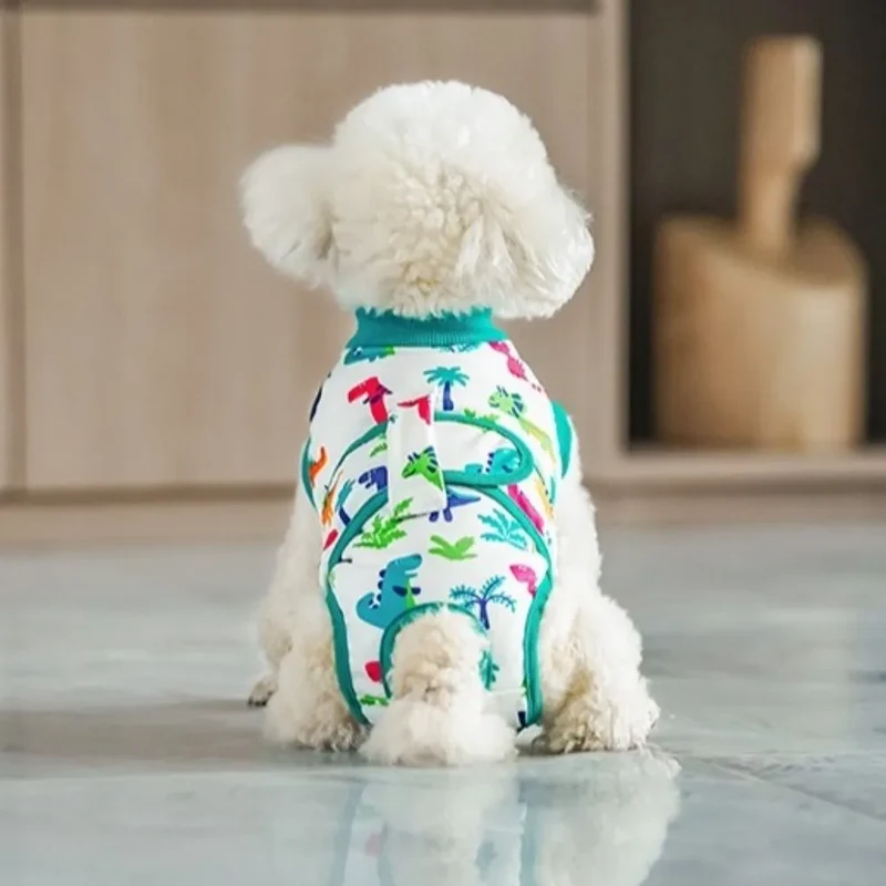 Combinaison de Stérilisation Chien Respirante Alternative Collerette