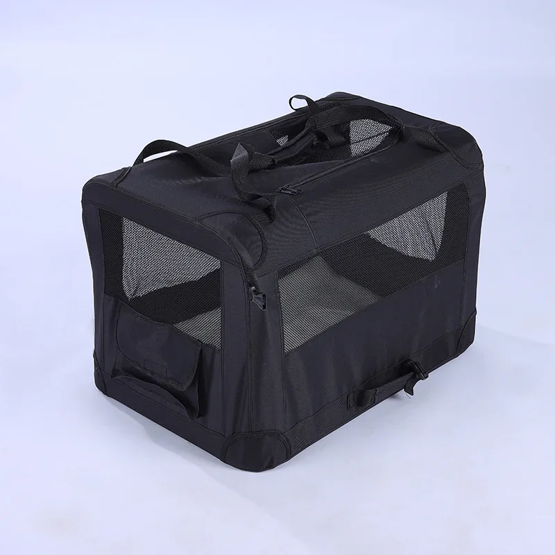Caisse de Transport Chien Souple Pliable 3 Portes
