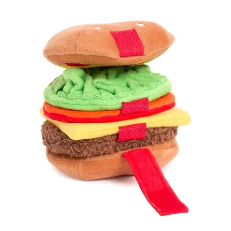 JEU D’OCCUPATION ET DE FOUILLE POUR CHIEN - HAMBURGER 🍔