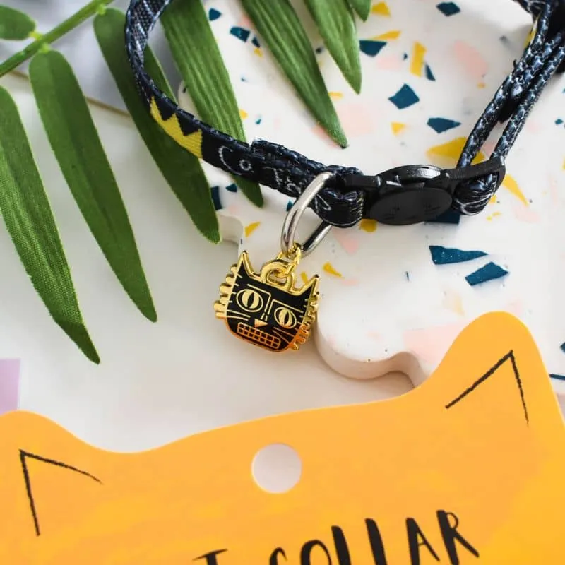 COLLIER POUR CHAT ARTY AVEC MÉDAILLE - BASQUICAT
