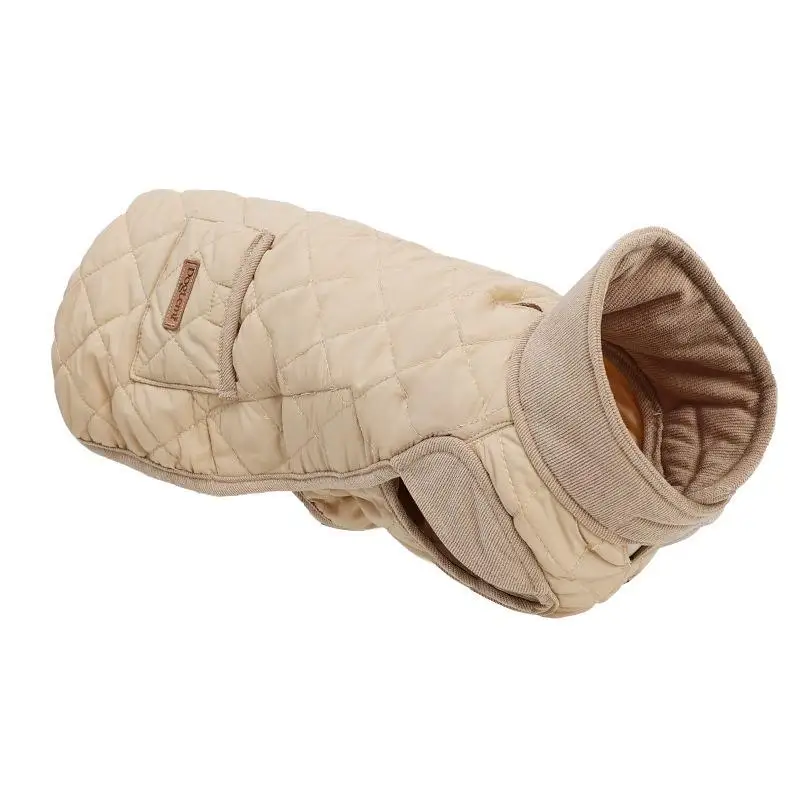 Manteau Imperméable Matelassé pour Teckel et Chien à Dos Long