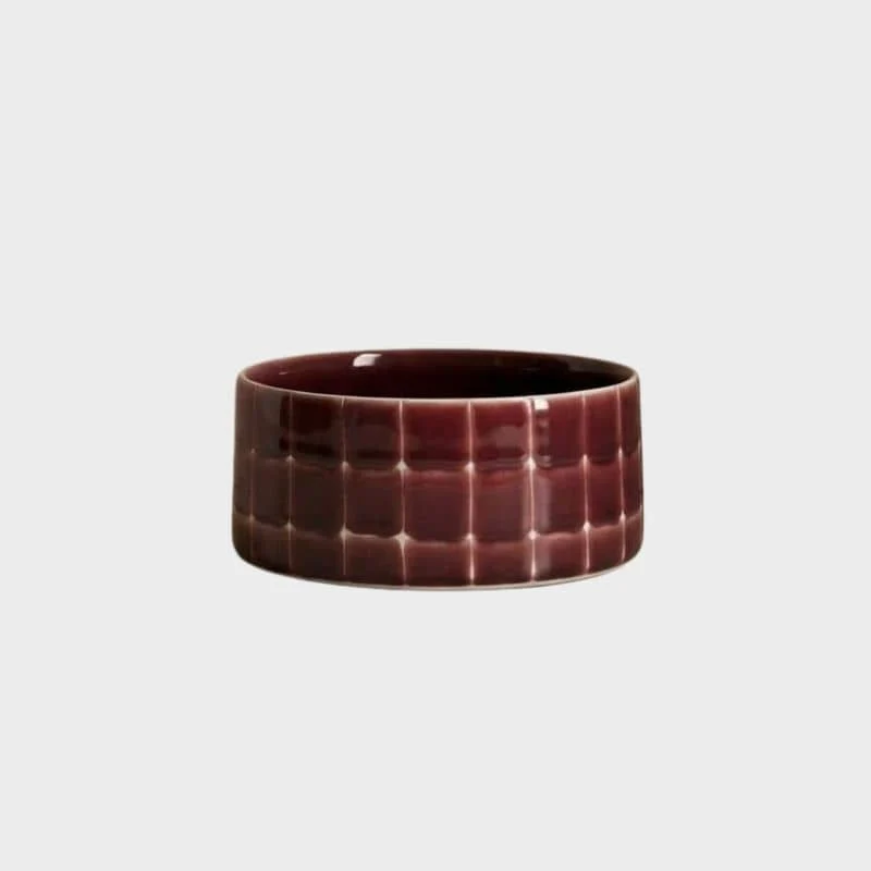 GAMELLE EN CÉRAMIQUE POUR CHIEN - CARREAUX PISCINE * BORDEAUX