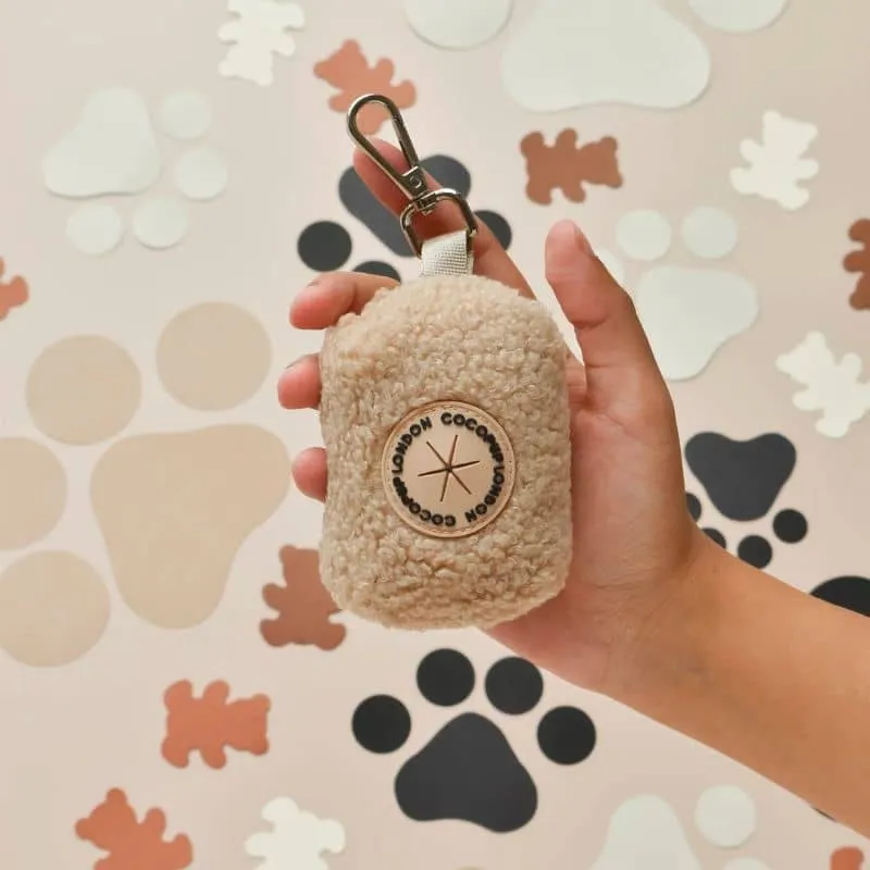 DISTRIBUTEUR DE SACS À DÉJECTION TEDDY POUR CHIEN - BEIGE
