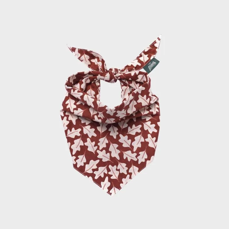 BANDANA POUR CHIEN - FEUILLES DE CHÊNE "HUDSON"