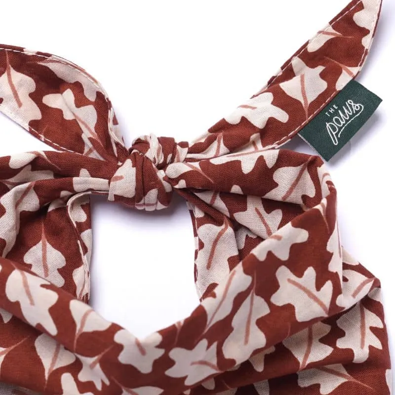 BANDANA POUR CHIEN - FEUILLES DE CHÊNE "HUDSON"