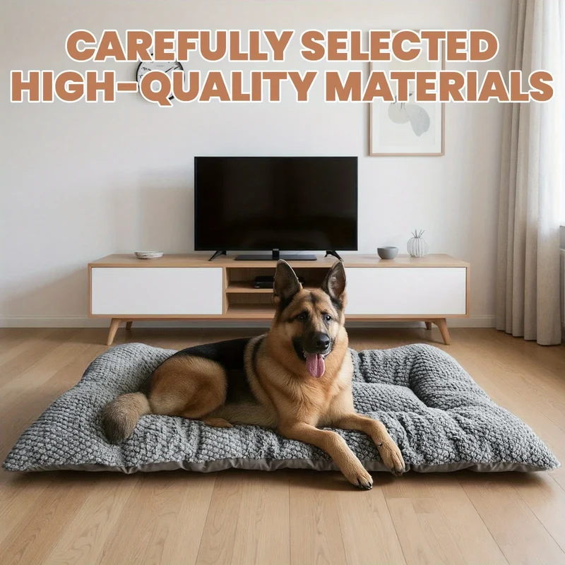 Matelas Moelleux Épais pour Chien Polyester Doux 120x60 cm
