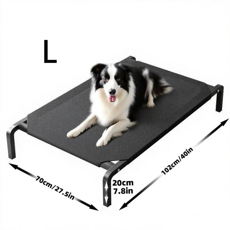 Lit Surélevé pour Chien Respirant Étanche Toutes Saisons