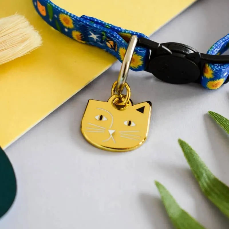 COLLIER POUR CHAT ARTY AVEC MÉDAILLE - VINCAT VAN GOGH