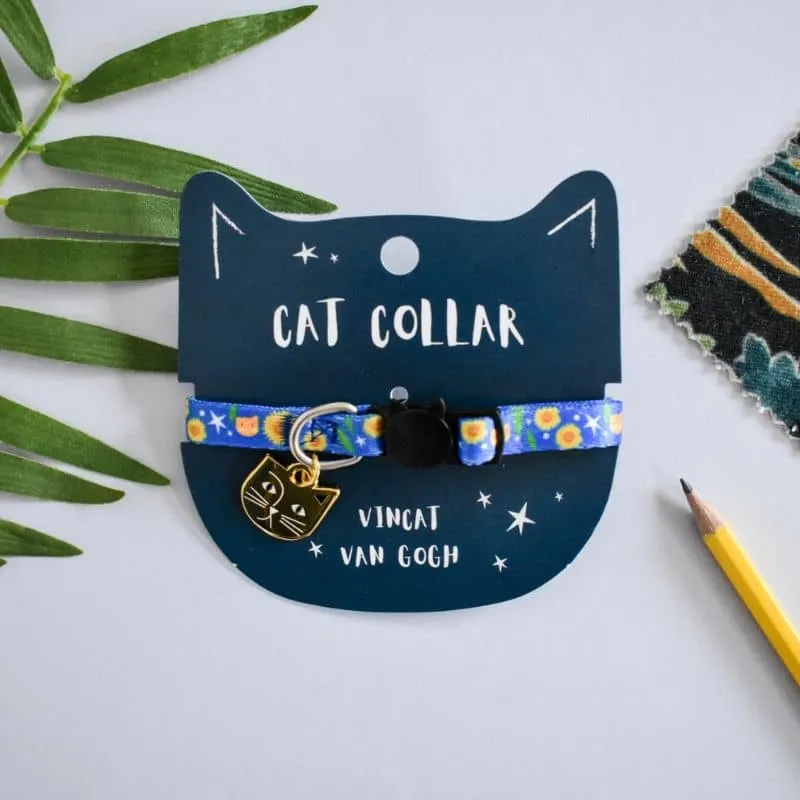 COLLIER POUR CHAT ARTY AVEC MÉDAILLE - VINCAT VAN GOGH