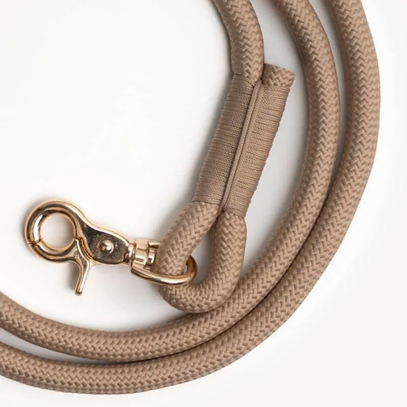 LAISSE EN CORDE POUR CHIEN - BEIGE SABLE "SAND"