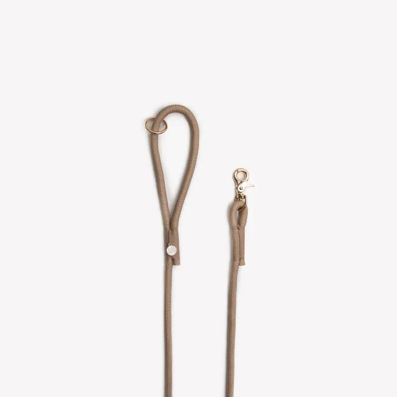 LAISSE EN CORDE POUR CHIEN - BEIGE SABLE "SAND"