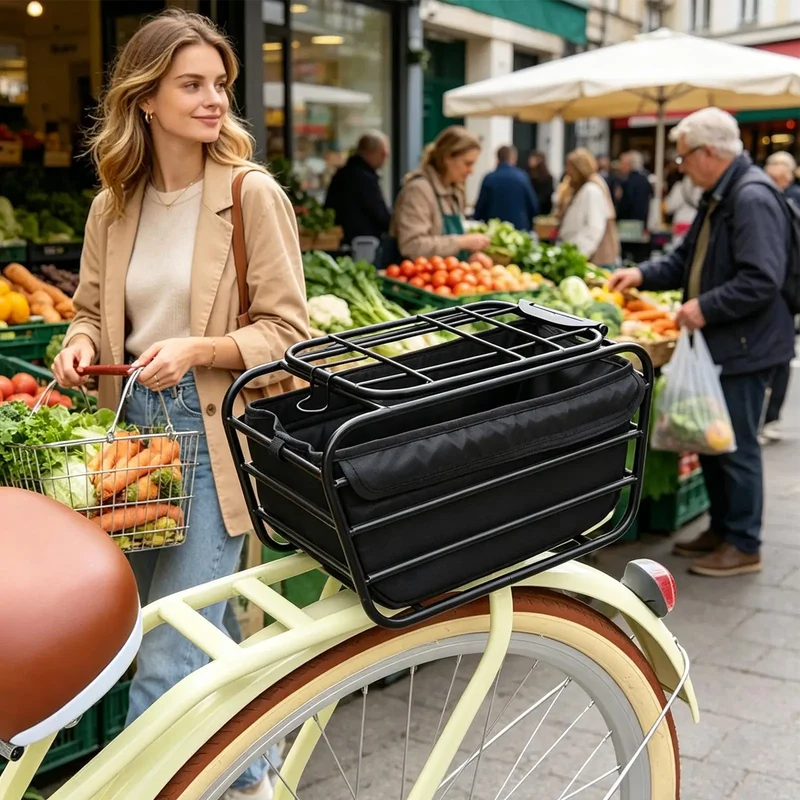 Porte-Chien de Vélo Arrière pour Porte-Bagages Petit Chien