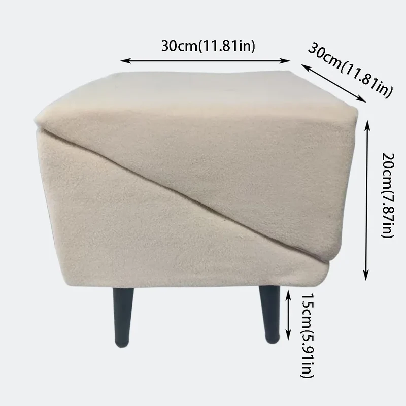 Rampe pour Chien Canapé Pliable Pouf 2-en-1 Antidérapante