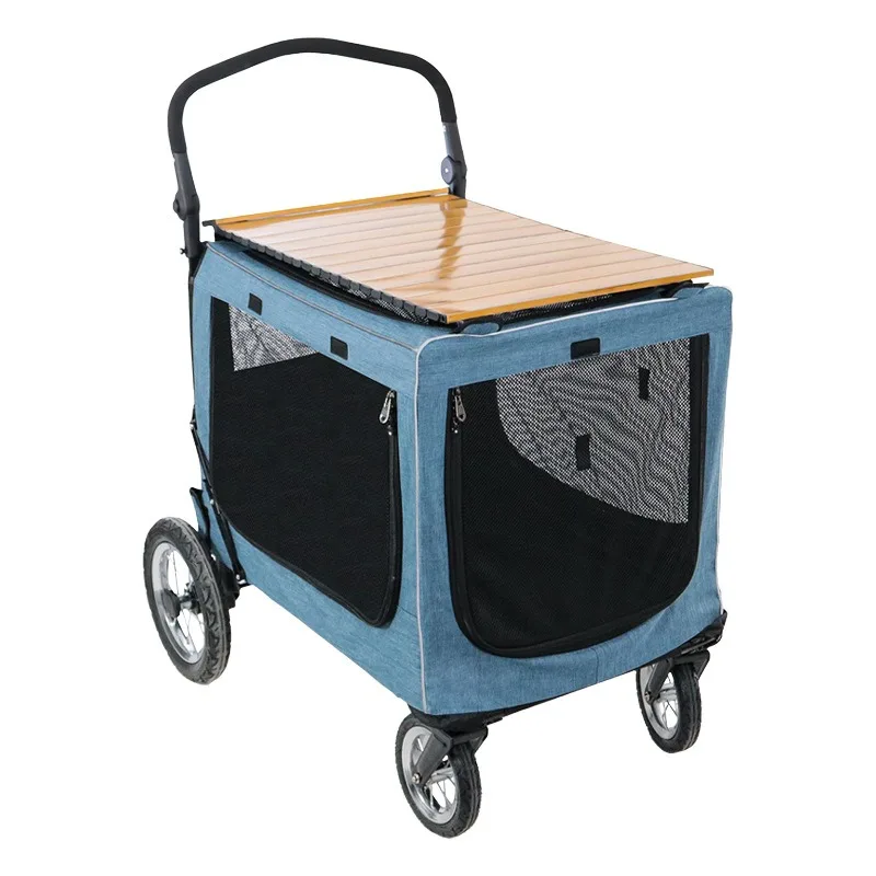 Poussette pour Chien Tout Terrain 4 Roues Caisson 73,5 cm