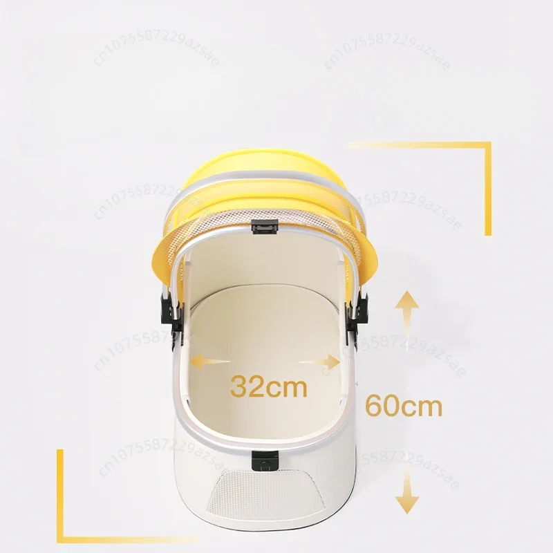 Poussette pour Chien Légère Pliable à Nacelle Amovible