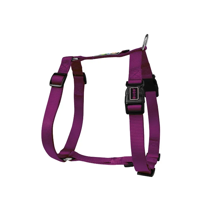 Harnais Chien en H Nylon Réglable Moyen et Grand