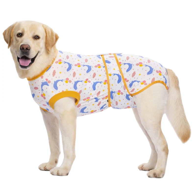 Body Post-Opératoire Chien Coton Imprimé Alternative Collerette