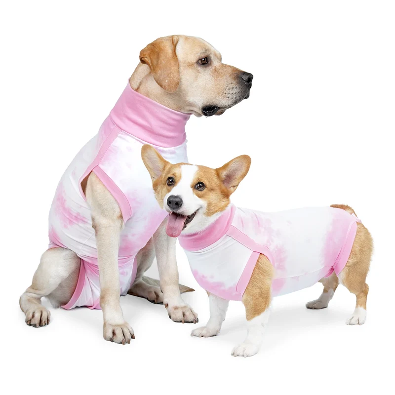 Combinaison de Récupération Chien Alternative Collerette Tie-Dye