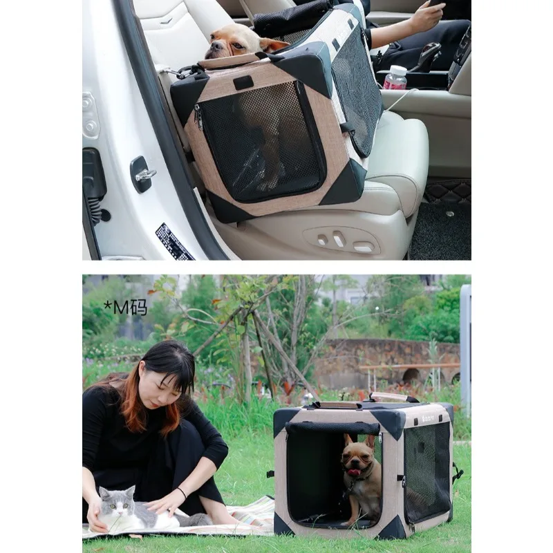 Caisse de Transport Chien Pliable Souple 51 à 96 cm