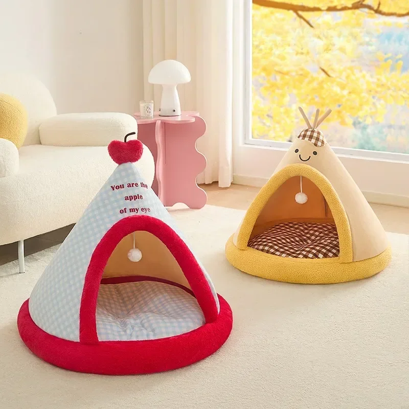 Niche d'Intérieur pour Chien Tipi Douillet 38 à 70 cm