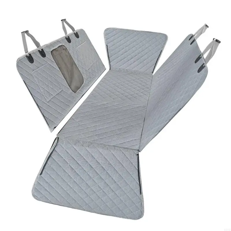 Hamac Voiture pour Chien Matelassé 4 en 1 Fenêtre en Maille