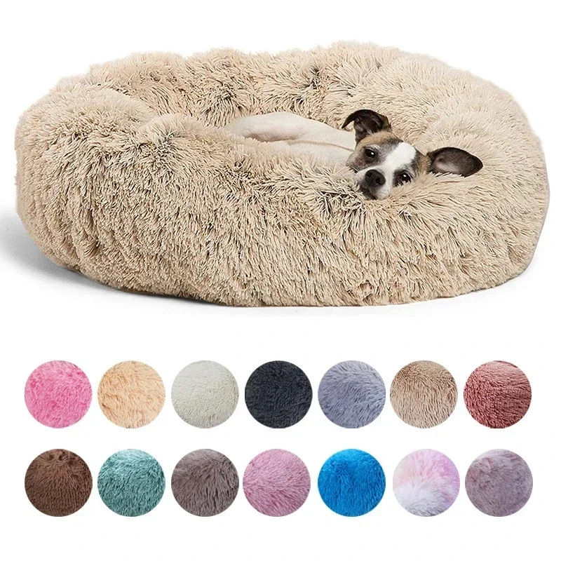 Panier Rond Moelleux pour Chien de 40 à 90 cm 22 Coloris